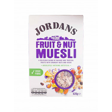 Мюсли с орехами и фруктами 620г, Jordans - 17360