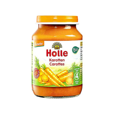 Дитяче харчування "Морква" органічне пюре (з 4 місяців) 125г Holle Holle - 32844