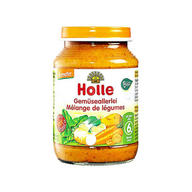 Дитяче харчування "Овочевий мікс" органічне пюре (з 6 місяців) 190г Holle Holle - 32842
