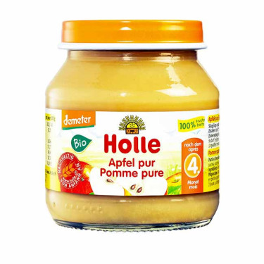 Дитяче харчування "Яблуко 100%" органічне пюре (з 4 місяців) 125г Holle Holle - 32832