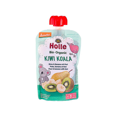 Пюре "Kiwi Koala" с грушей, бананом и киви органическое (с 8 месяцев) 100г, Holle - 45318
