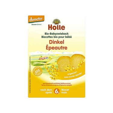 Спельтові дитячі сухарики органічні (з 6 місяців) 200г Holle Snacks Holle Snacks - 23231