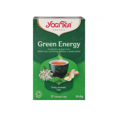 Органічна суміш трав'яного та зеленого чаю "Зелена енергія" 30,6г, - 28898