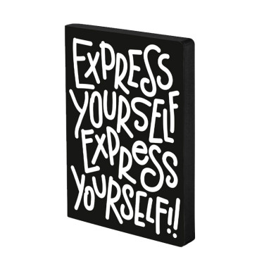 Блокнот Самовыражение "Express Yourself" черного цвета 256с, Nuuna - R3551