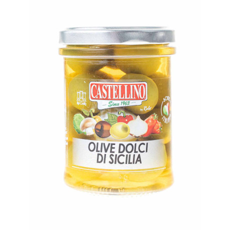 Зелені солодкі оливки Вердоліна з Сицилії в розсолі 180г - 24815