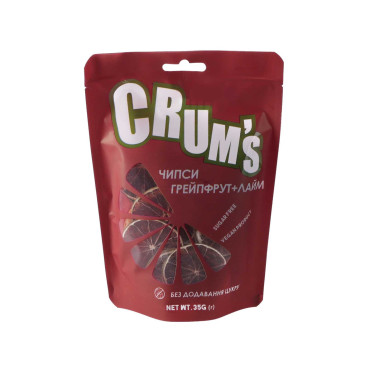 Микс фруктовых чипсов "Лайм и грейпфрут" 35г, Crum`s - Q7783