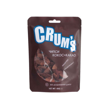 Чипсы фруктовые "Кокос из какао" 40г, Crum`s - Q7785