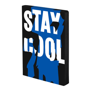 Блокнот Сохраняй покой "Stay Cool" черно-синего цвета 256с, Nuuna - R3553