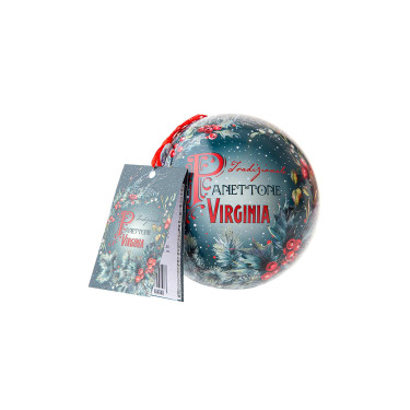 Панеттоне традиционный Рождественский (в металлическом шаре) 100г, Amaretti Virginia - 91455