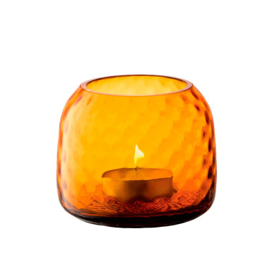 Держатель для свечи/Ваза янтарного цвета 7см Dapple, LSA international - R5478