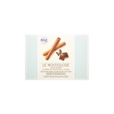 Вафельні трубочки з какао-горіховим кремом "Ле Ночолозе" 240г Bussy Le Pastell'ose - R0125