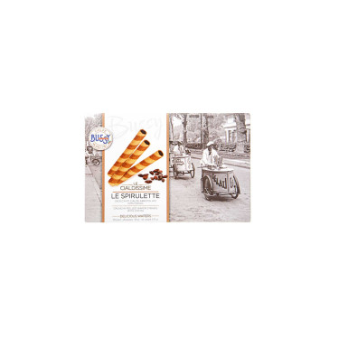 Вафельні трубочки з какао "Ле Спірулетте" сімейна упаковка (20шт) 90г Bussy Le Cialdissime - R7083