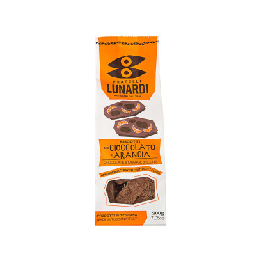 Печиво Кантучіні з шоколадом та апельсином 200г Fratelli Lunardi - R3003
