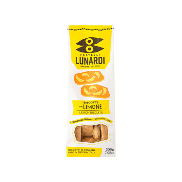 Печиво Кантучіні з лимоном 200г Fratelli Lunardi - R3005