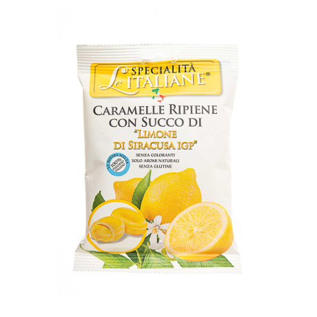 Карамельні цукерки з соком сіракузького лимона PGI 100г - W4018