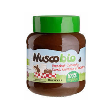 Паста з лісовими горіхами та шоколадом органічна 400г Nuscobio - 34432