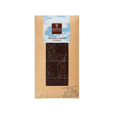 Чорний шоколад без цукру 100г Bovetti Bovetti - 08580