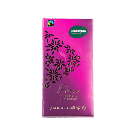 Чорний шоколад органічний Перу 75% какао 100г - 09537