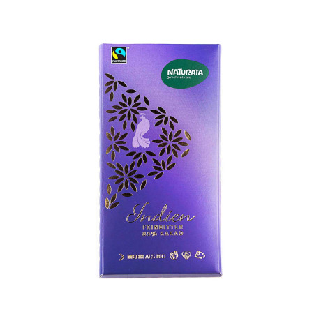 Чорний шоколад органічний Індія 85% какао 100г - 09541