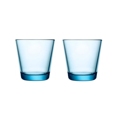 Набор стаканов стеклянных голубых (2шт в пак) 210мл Kartio, iittala - T0461