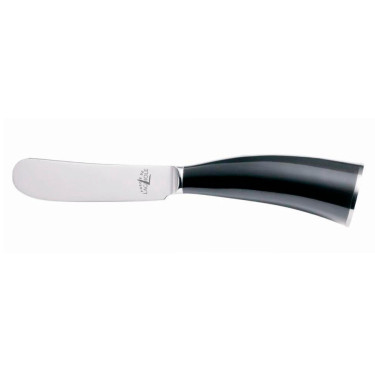Нож для масла с ручкой из черного буйволиного рога в подарочной коробке, Forge de Laguiole - Q3820
