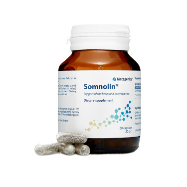 Диетическая добавка в капсулах Сомнолин Somnolin 60шт, Metagenics - T3192