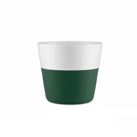 Набір чашок для лунго смагардово-зеленого кольору 230мл (2шт в пак) - T8587