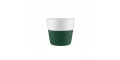 Набір чашок для лунго смагардово-зеленого кольору 230мл (2шт в пак) - T8587