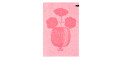Рушник кухонний рожевий 47x70см - S1749