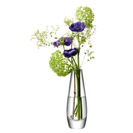 Ваза для квітів прозора вузька 29см Flower, LSA international - 24209