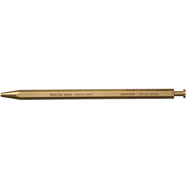 Ручка гелева латунна золотого кольору