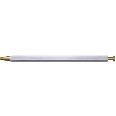 Ручка гелева латунна біла Mark's - S2507