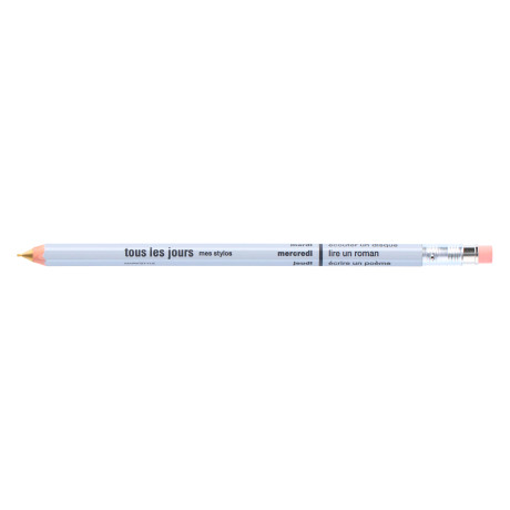 Олівець механічний з гумкою срібного кольору Days, Mark's - S2511