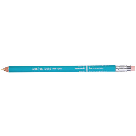 Олівець механічний з гумкою бірюзовий - S2516