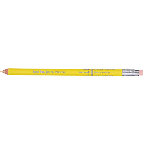 Олівець механічний з гумкою жовтий - S2517