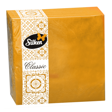 Серветки 3-шарові 33х33см (20шт) Silken Silken - W5326