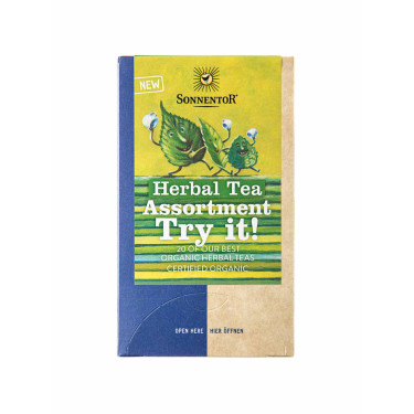 Асорті чаю трав'яного органічного "Спробуй!" пакет. 28,5г, Sonnentor
