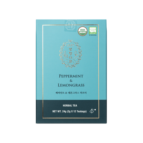 Чай трав'яний Перцева м'ята та лемонграс органічний 12х2г, Bohyang Tea - S0852