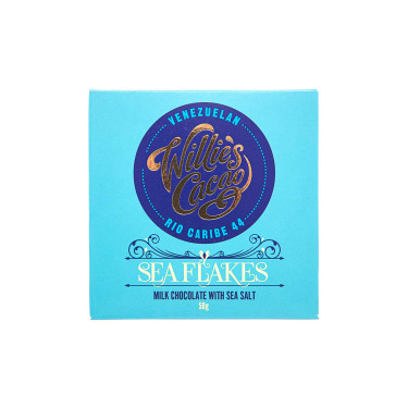 Шоколад молочний з морською сіллю "Sea Flakes" 50г, Willie's Cacao Willie's Сacao Willie's Сacao - 32617