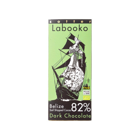 Шоколад чорний Беліз 82% органічний 70г Labooko, Zotter - T8411