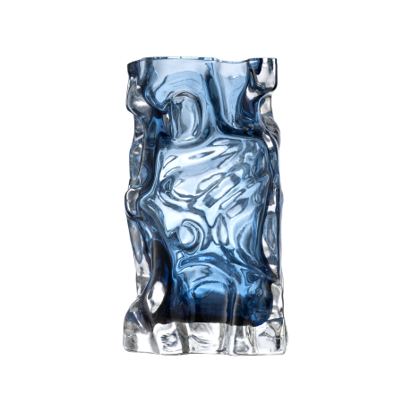 Ваза скляна темно-синя Ice - D9640
