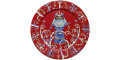 Тарелка красная с рисунком 27см Taika, Iittala - 18205