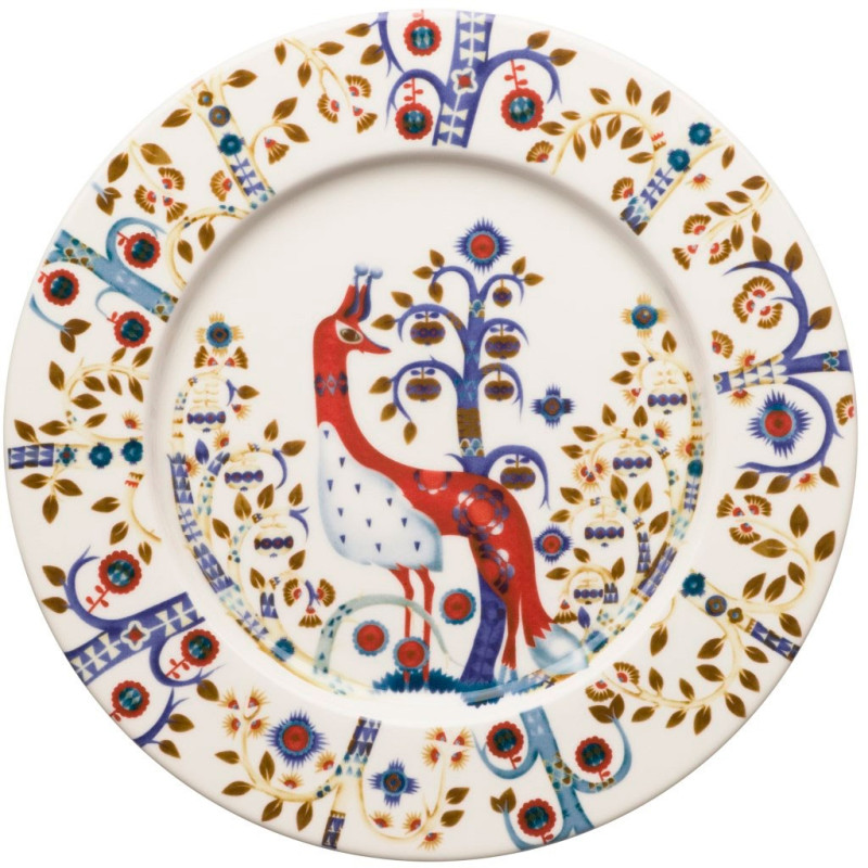 

Тарілка біла з малюнком 22см Taika, iittala