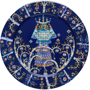 Тарелка синяя с рисунком 27см Taika - 17151