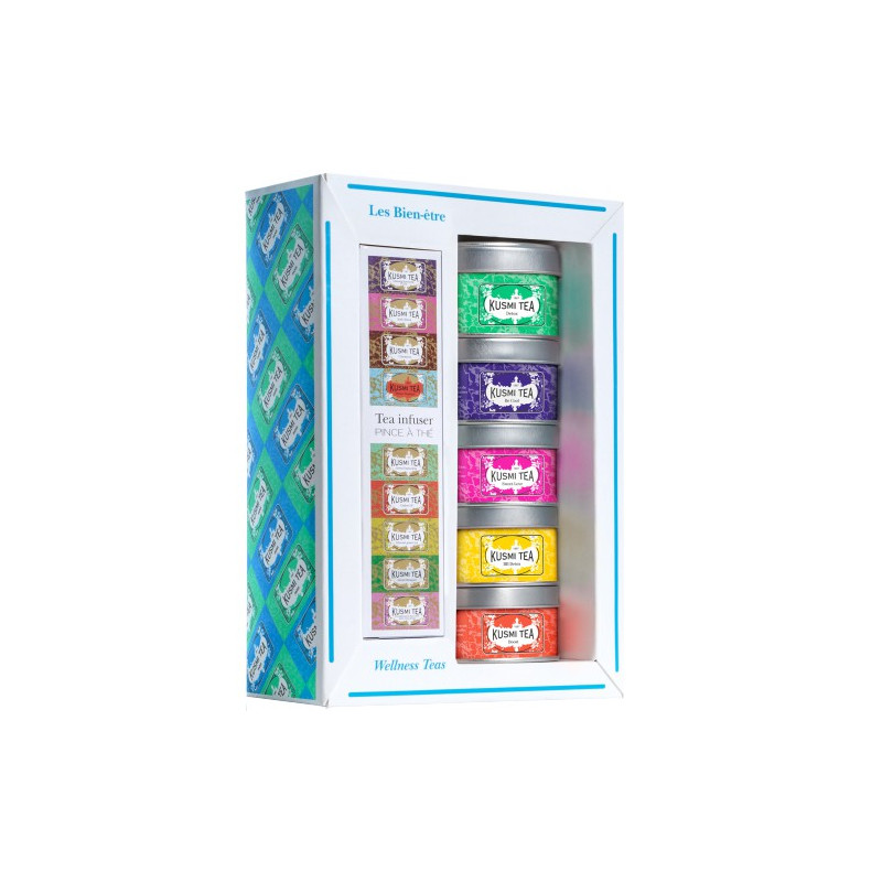 

Набір чаю Велнес з ситечком 3х25г + 2х20г, Kusmi Tea