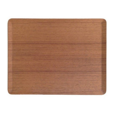 Поднос прямоугольный коричневый деревянный 36x28см Place Mat, Kinto - 30978