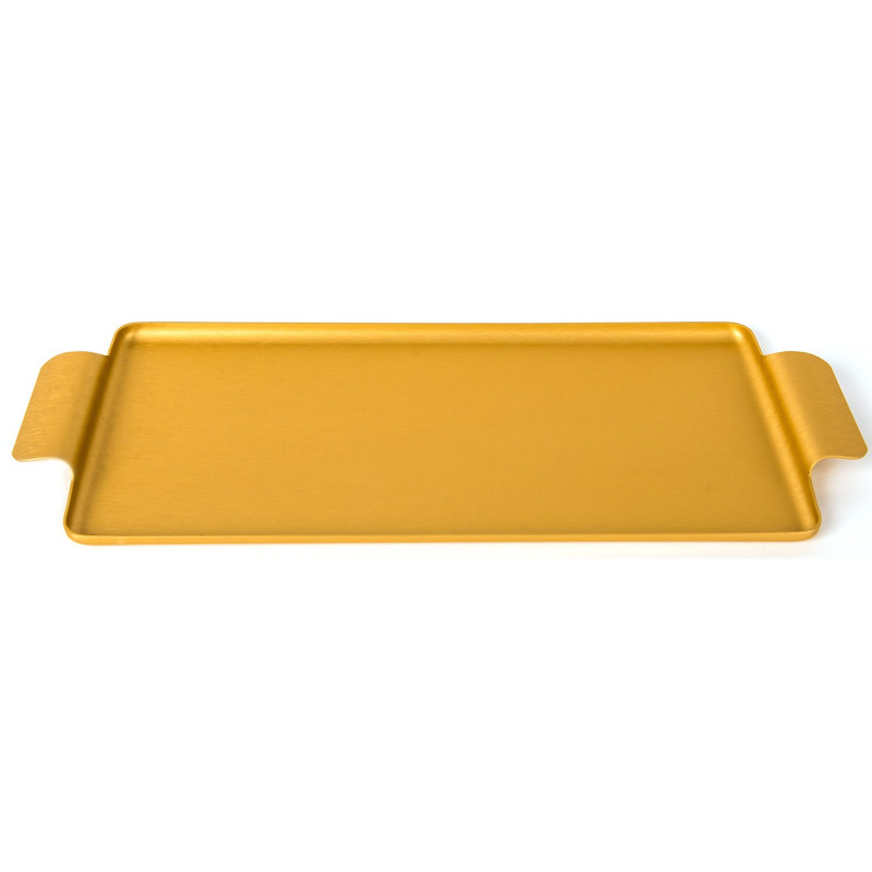 

Таця прямокутна золотиста 35x17,5см, Kaymet