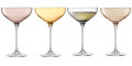 Набір бокалів для шампанського кольоровий металік 390мл (4шт в уп) Polka, LSA international - 34725