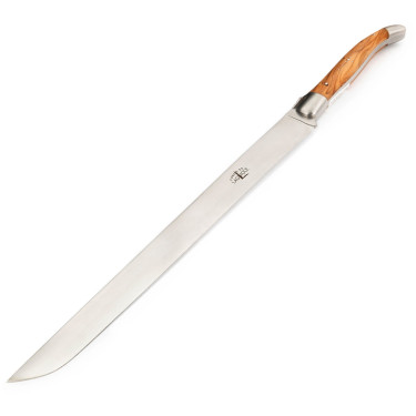 Нож для нарезки ветчины с ручкой из оливкового дерева (сталь), Forge de Laguiole
