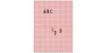 Месседж борд А4 розовый, Design Letters - 40459